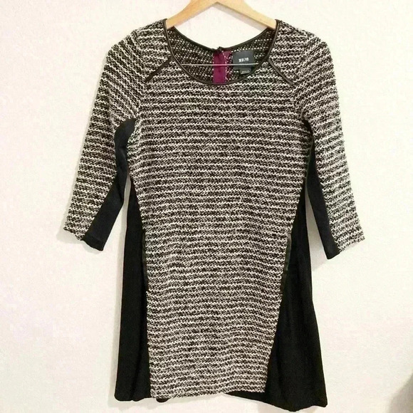 Maeve Anthro Sweater Dress Black size SP - Picture 3 of 12